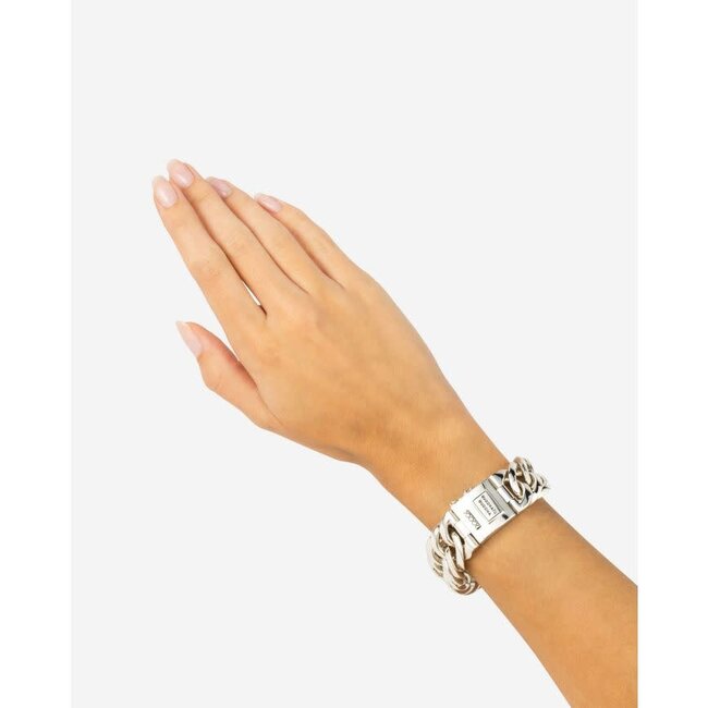 Buddha to Buddha Buddha to Buddha Armband 080 E+ Zilver Chain big Maat E+