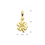 Blinckers Jewellery Huiscollectie BJ Hanger 40.28299 14k Geelgoud Klaver 7.8mm