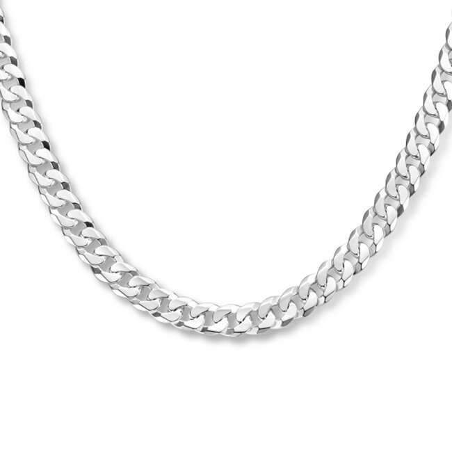 Blinckers Jewellery Huiscollectie BJ Collier 10.21757/50 Zilver Gourmette 50cm x 7.8mm
