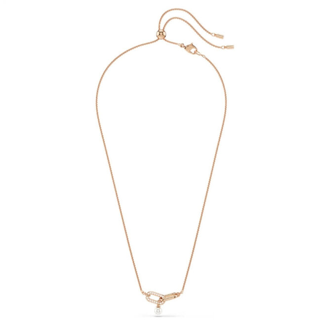 Swarovski Swarovski Collier 5728589 Constella Rosegouden Plating met Parel 38-48cm