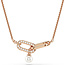 Swarovski Swarovski Collier 5728589 Constella Rosegouden Plating met Parel 38-48cm