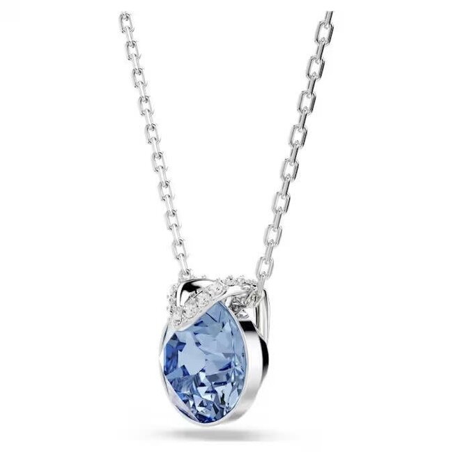Swarovski Swarovski Collier 5734232 Bella Zilverkleurig met Blauwe Swarovskisteen 38-43cm