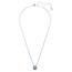 Swarovski Swarovski Collier 5734232 Bella Zilverkleurig met Blauwe Swarovskisteen 38-43cm
