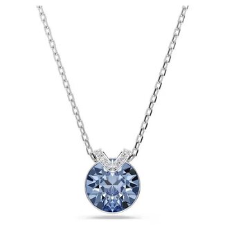 Swarovski Swarovski Collier 5734232 Bella Zilverkleurig met Blauwe Swarovskisteen 38-43cm