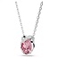 Swarovski Swarovski Collier 5734230 Bella Zilverkleurig met Roze Swarovskisteen 38-43cm