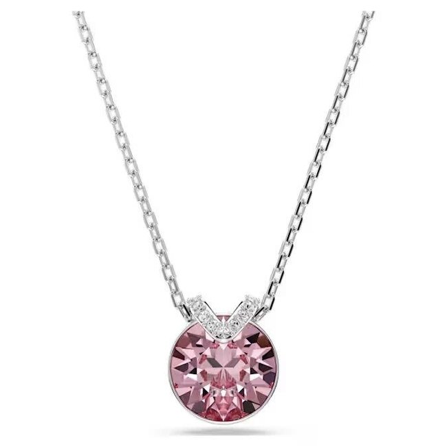 Swarovski Swarovski Collier 5734230 Bella Zilverkleurig met Roze Swarovskisteen 38-43cm