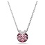 Swarovski Swarovski Collier 5734230 Bella Zilverkleurig met Roze Swarovskisteen 38-43cm