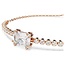 Swarovski Swarovski Armband 5730706 Matrix Rosekleurige Plating met Steentjes12-24cm