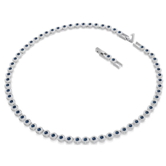 Swarovski Swarovski Collier 5733402 Una Angelic Zilverkleurig met Blauw
