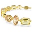 Swarovski Swarovski Armband 5718072 Gema Goudkleurige Plating met Bruin/Geel 15-19cm