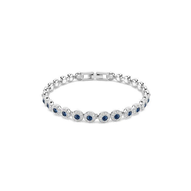 Swarovski Swarovski Armband 5733401 Una Angelic Zilverkleurig met Blauw 16.5-19cm