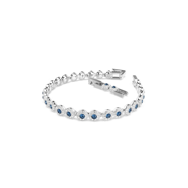 Swarovski Swarovski Armband 5733401 Una Angelic Zilverkleurig met Blauw 16.5-19cm