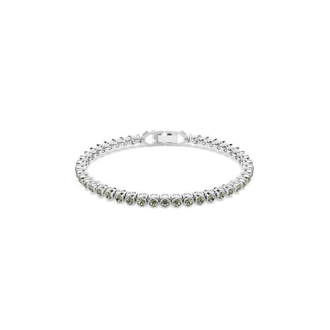 Swarovski Swarovski Armband 5734238 Imber Zilverkleurig met Groene Steentjes