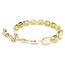 Swarovski Swarovski Armband 5720912 Millenia Goudkleurige Plating Octagon Slijpvorm Caramel