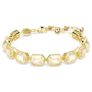 Swarovski Swarovski Armband 5720912 Millenia Goudkleurige Plating Octagon Slijpvorm Caramel