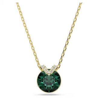 Swarovski Swarovski Collier 5735387 Bella Goudkleurige Plating met Groen 38-43cm