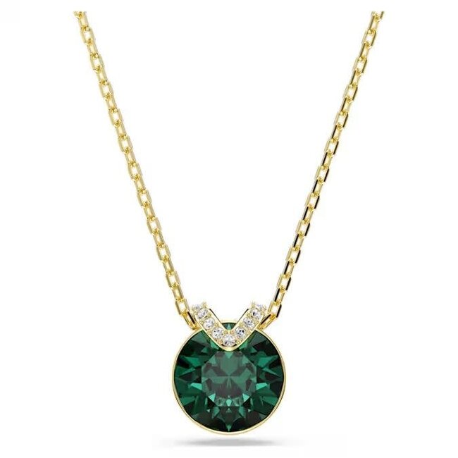 Swarovski Swarovski Collier 5735387 Bella Goudkleurige Plating met Groen 38-43cm
