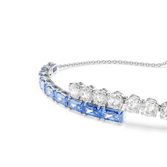 Swarovski Swarovski Armband 5732266 Matrix Zilverkleurig met Blauw en Wit