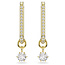 Swarovski Swarovski Oorbellen 5728587 Constella Goudkleurige Plating met Zirkonia