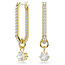 Swarovski Swarovski Oorbellen 5728587 Constella Goudkleurige Plating met Zirkonia
