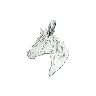 Blinckers Jewellery Huiscollectie BJ Hanger 13.21184 Zilver Paard 19 x 23,5 mm