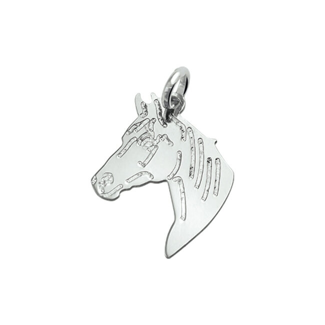Blinckers Jewellery Huiscollectie BJ Hanger 13.21184 Zilver Paard 19 x 23,5 mm
