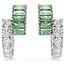 Swarovski Swarovski Oorbellen 5732264 Matrix Zilverkleurig met Groen en Wit
