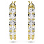 Swarovski Swarovski Oorbellen 5733398 Matrix Goudkleurige Plating Ronde Slijpvorm