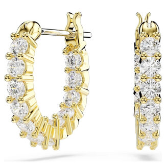 Swarovski Swarovski Oorbellen 5733398 Matrix Goudkleurige Plating Ronde Slijpvorm