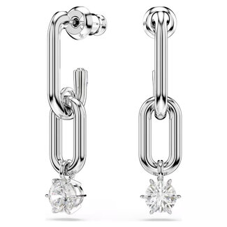 Swarovski Swarovski Oorbellen 5728584 Dextera Zilverkleurig Witte Zirkonia