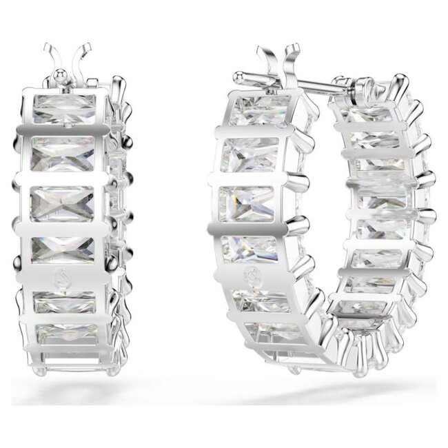 Swarovski Swarovski Oorbellen 5733397 Matrix Zilverkleurig Baquette Slijpvorm
