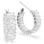 Swarovski Swarovski Oorbellen 5733397 Matrix Zilverkleurig Baquette Slijpvorm