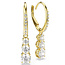 Swarovski Swarovski Oorbellen 5723300 Stilla Trilogie Goudkleurige Plating