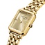 Rosefield Rosefield Horloge OCGSG-O82 Octagon XS Staal met Geelgouden Plating Quartz 19.5 x 24mm