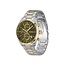 BOSS BOSS Horloge HB1514227 Grand Prix Staal Bicolor Quartz met Groene Wijzerplaat 44mm