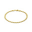 Blinckers Jewellery Huiscollectie BJ Armband 40.34906 14k Geelgoud Klaver met Karabijnsluiting 3,7mm 18,5cm
