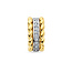 Blinckers Jewellery Huiscollectie BJ Hanger 42.08920 14k Bicolor Geel/Witgoud met Diamant 0.07ct H SI 11.5x5.5mm