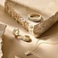 Blinckers Jewellery Huiscollectie BJ Hanger 42.08920 14k Bicolor Geel/Witgoud met Diamant 0.07ct H SI 11.5x5.5mm