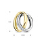 Blinckers Jewellery Huiscollectie BJ Hanger 42.08971 14k Bicolor Geel/Witgoud Ovale Ringen met Diamant 0.05ct H Si 13x12.5mm