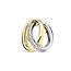 Blinckers Jewellery Huiscollectie BJ Hanger 42.08971 14k Bicolor Geel/Witgoud Ovale Ringen met Diamant 0.05ct H Si 13x12.5mm
