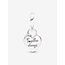 Pandora Pandora Bedel 780087C01 Zilver met 14k Rosegouden Plating Hart met Hangslot