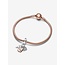 Pandora Pandora Bedel 782506C01 Zilver met 14k Rosegouden Plating Slot,Sleutel en Hart