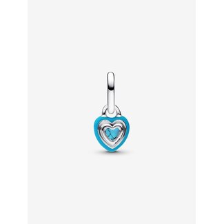Pandora Pandora Bedel 793827C01 Zilver Hart met Turquoise