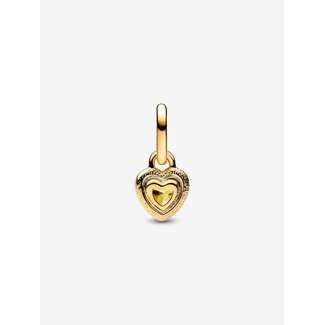 Pandora Pandora Bedel 763862C01 Zilver met 14k Geelgouden Plating met Geel Hart