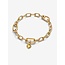 Pandora Pandora Bedel 763862C01 Zilver met 14k Geelgouden Plating met Geel Hart