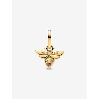 Pandora Pandora Bedel 763826C01 Zilver met 14k Geelgouden Plating Witte Bij