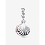 Pandora Pandora Bedel 793821C01 Zilver Schelp met Zirkonia en Koraal Kleur