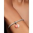 Pandora Pandora Bedel 793821C01 Zilver Schelp met Zirkonia en Koraal Kleur