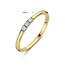The House Of Blinckers THOB Ring 42.08923/17 14k Geelgoud 3-0.09ct H SI2 Briljant geslepen Diamant Maat 17