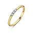 The House Of Blinckers THOB Ring 42.08923/17 14k Geelgoud 3-0.09ct H SI2 Briljant geslepen Diamant Maat 17